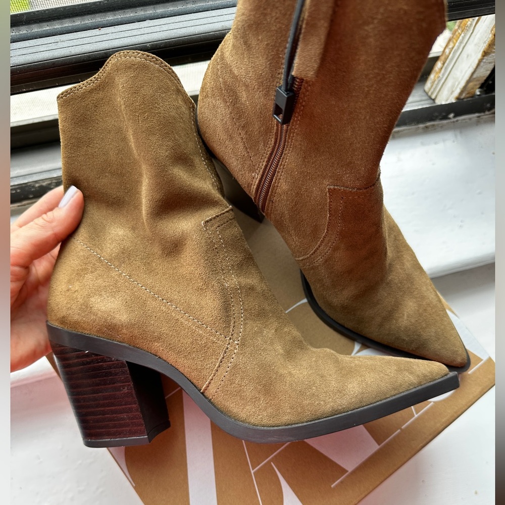 Zara LEATHER boots, size 38, used, excellent condition, only one time-worn